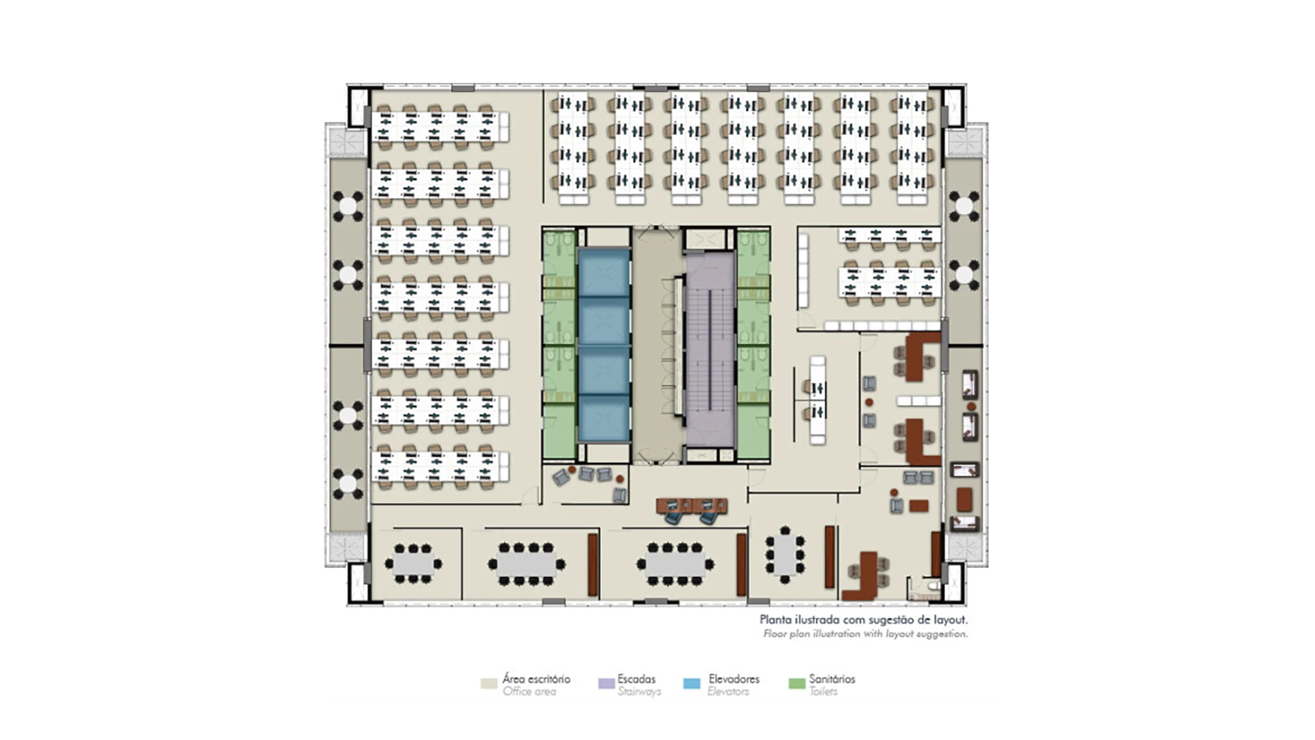 Planta sugestão de layout