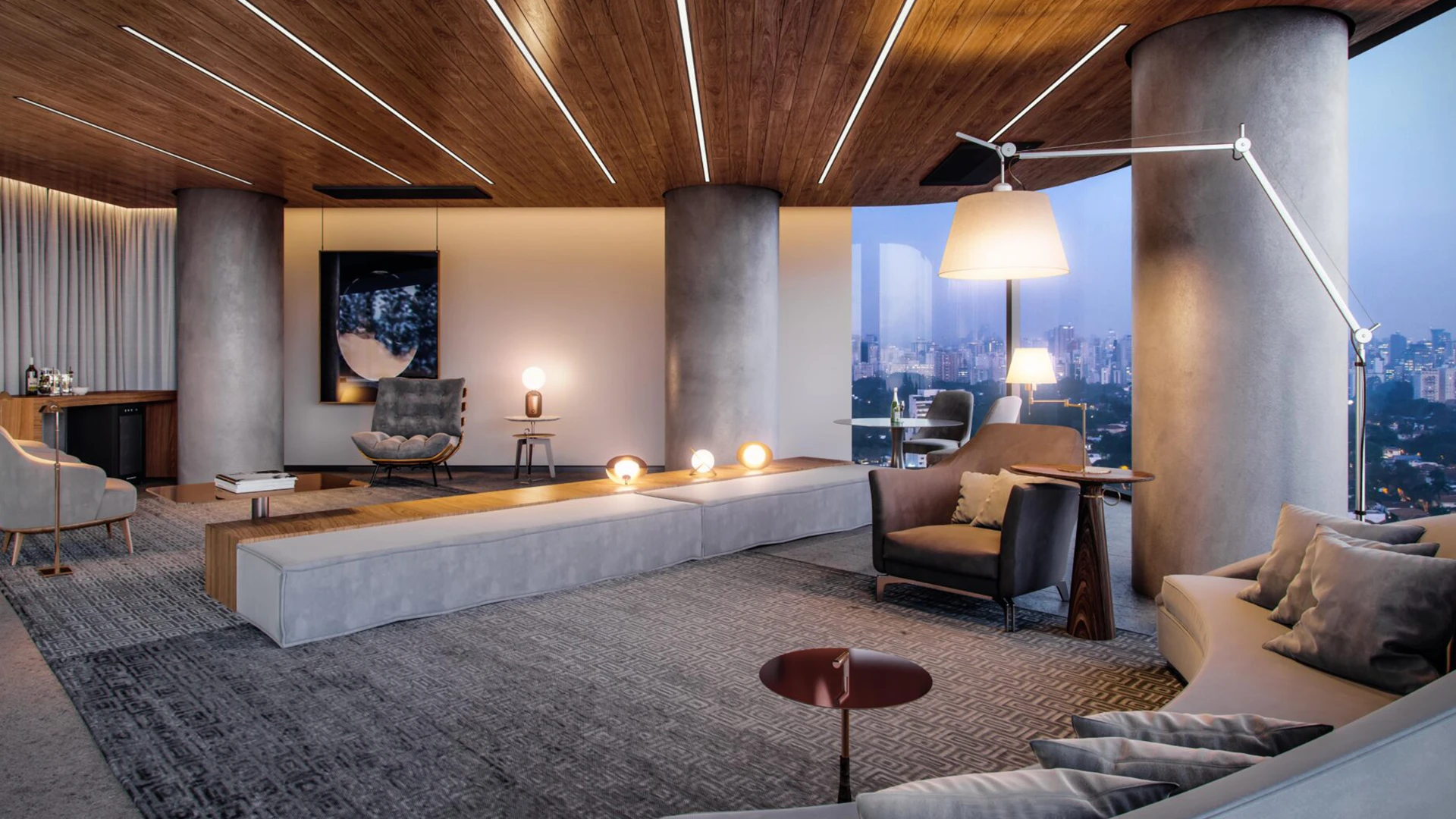 Perspectiva ilustrada living