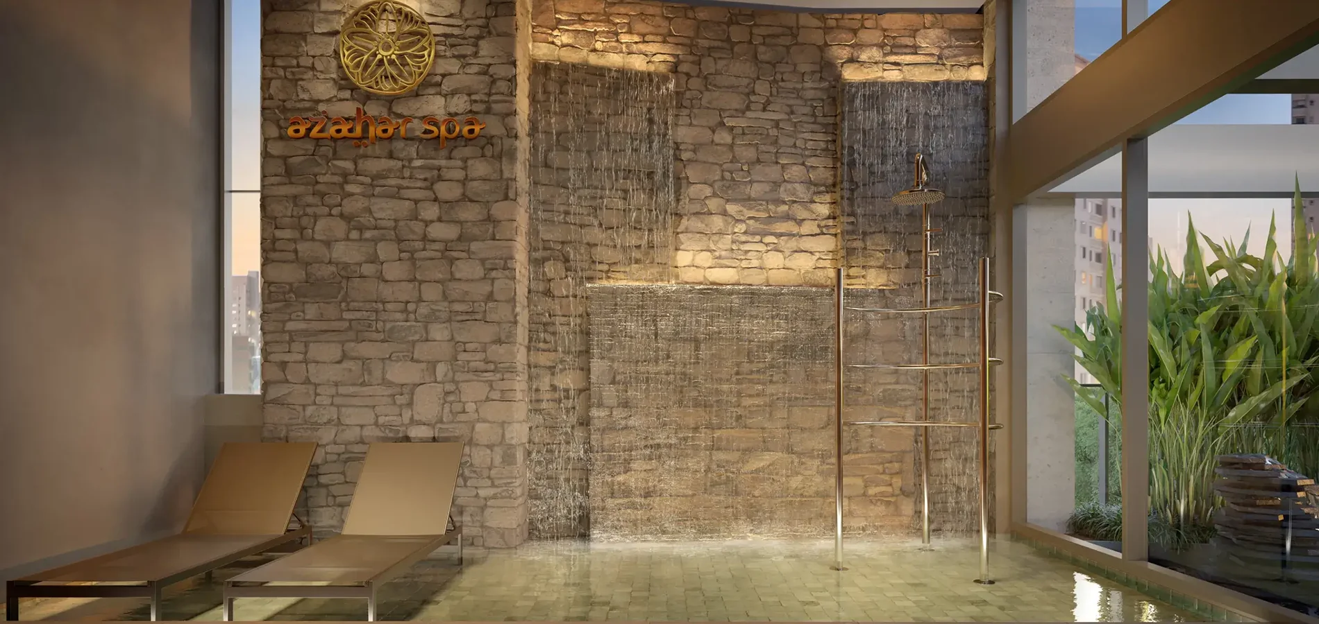 Spa com cascata